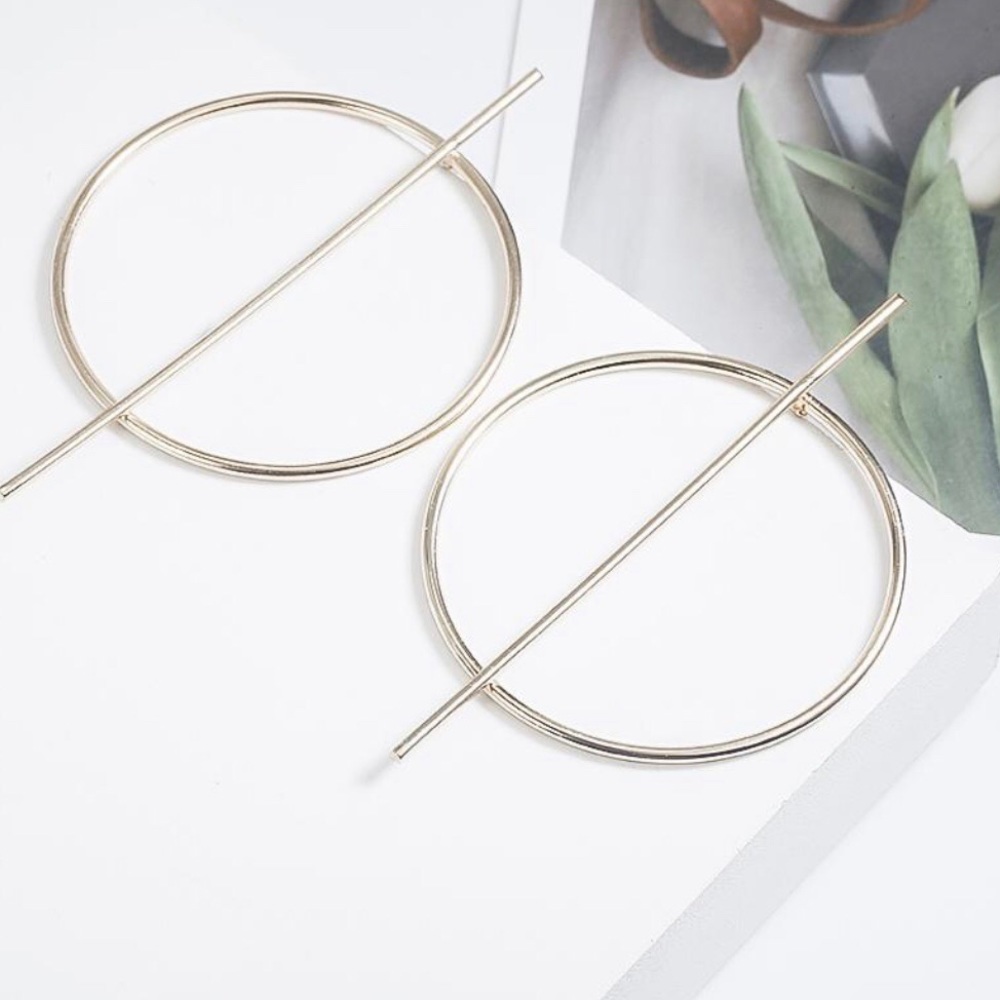 NEW STERLING SILVER HOOP POST EARRINGS
